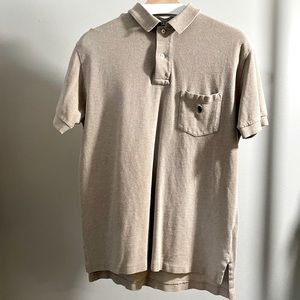 Khaki/Tan Polo by Ralph Lauren Pocket Polo Shirt